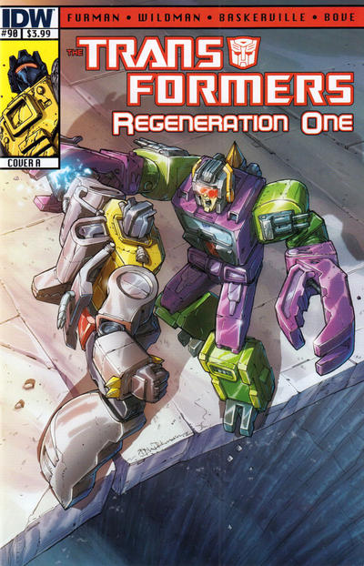 Cover for Transformers: Regeneration One (IDW, 2012 series) #90 [Cover A - Andrew Wildman]
