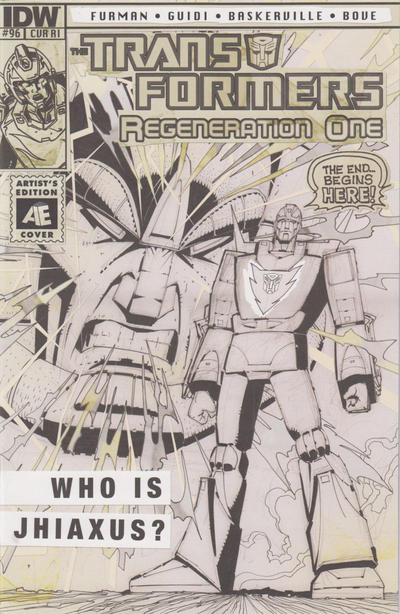 Cover for Transformers: Regeneration One (IDW, 2012 series) #96 [Cover RI - Geoff Senior Original Art Board]