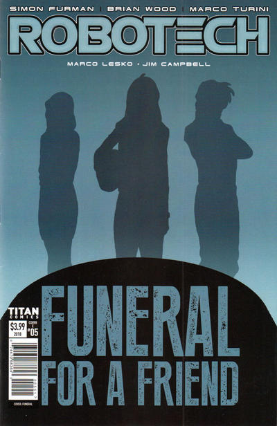 Cover for Robotech (Titan, 2017 series) #5 [Cover E - Funeral]