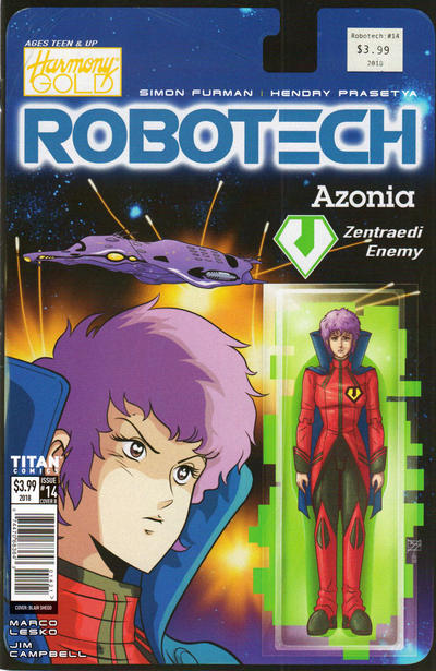 Cover for Robotech (Titan, 2017 series) #14 [Cover B]