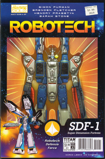 Cover for Robotech (Titan, 2017 series) #21 [Cover B]