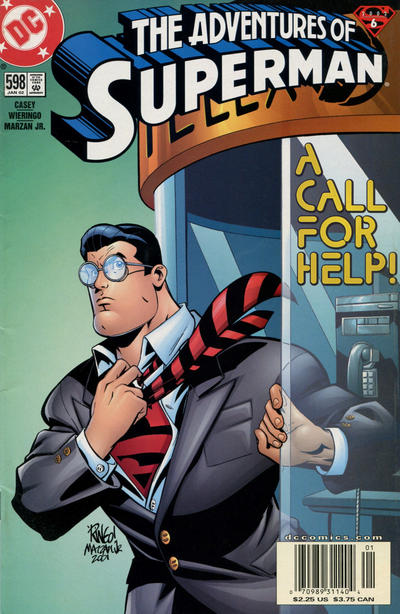 Cover for Adventures of Superman (DC, 1987 series) #598 [Newsstand]