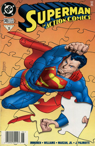 Cover for Action Comics (DC, 1938 series) #745 [Newsstand]