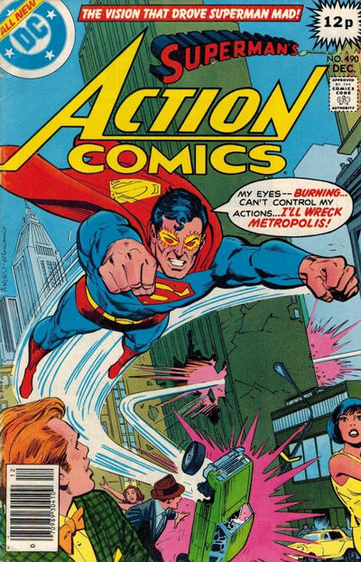Cover for Action Comics (DC, 1938 series) #490 [British]
