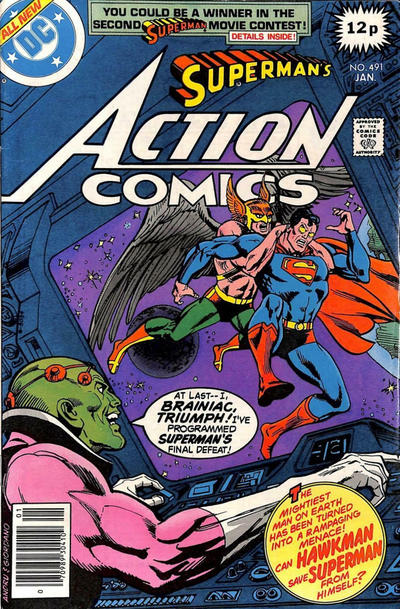 Cover for Action Comics (DC, 1938 series) #491 [British]