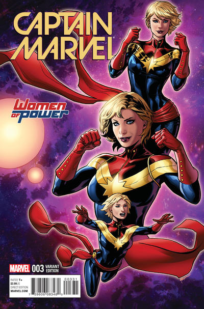 Cover for Captain Marvel (Marvel, 2016 series) #3 [Women of Power]