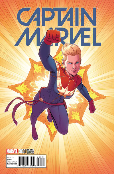 Cover for Captain Marvel (Marvel, 2016 series) #3 [Incentive Jamie McKelvie Variant]