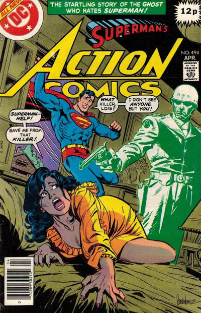Cover for Action Comics (DC, 1938 series) #494 [British]
