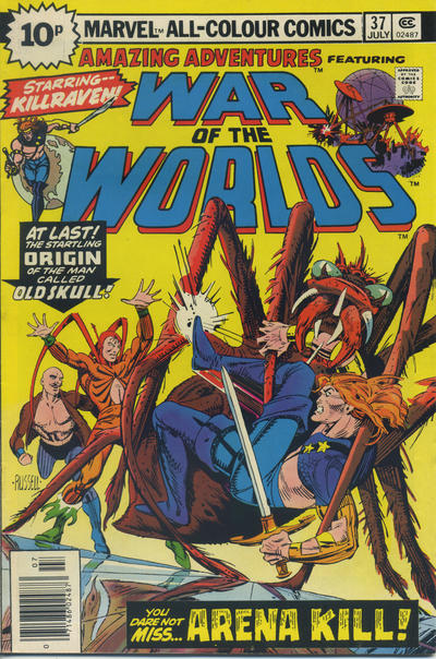 Cover for Amazing Adventures (Marvel, 1970 series) #37 [British]