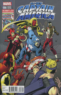 Cover Thumbnail for All-New Captain America (Marvel, 2015 series) #6 [Kevin Nowlan One Minute Later Variant]
