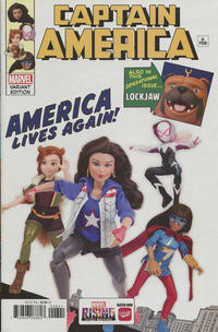 Cover Thumbnail for Captain America (Marvel, 2018 series) #6 [Marvel Rising - Action Doll Homage]