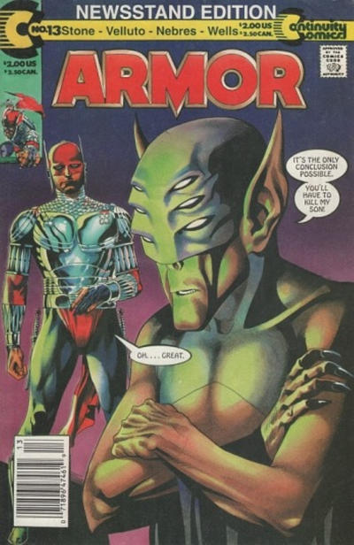 Cover for Armor (Continuity, 1985 series) #13 [Newsstand]