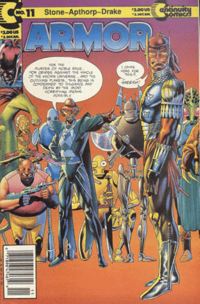 Cover for Armor (Continuity, 1985 series) #11 [Newsstand]