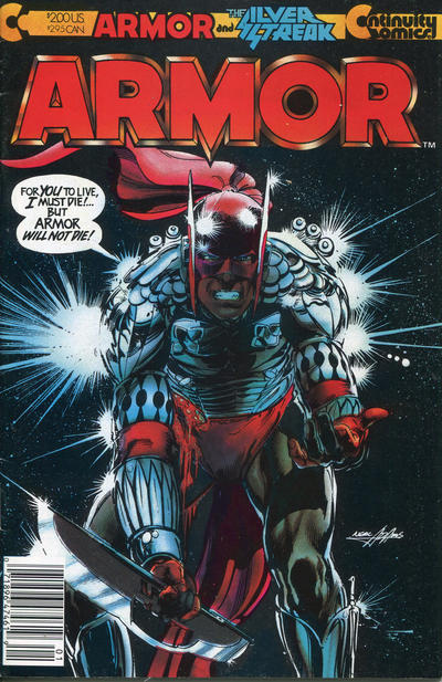 Cover for Armor (Continuity, 1985 series) #1 [Newsstand]