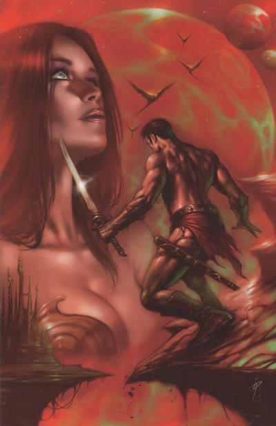Cover for Warlord of Mars (Dynamite Entertainment, 2010 series) #24 [Lucio Parrillo Virgin Incentive]