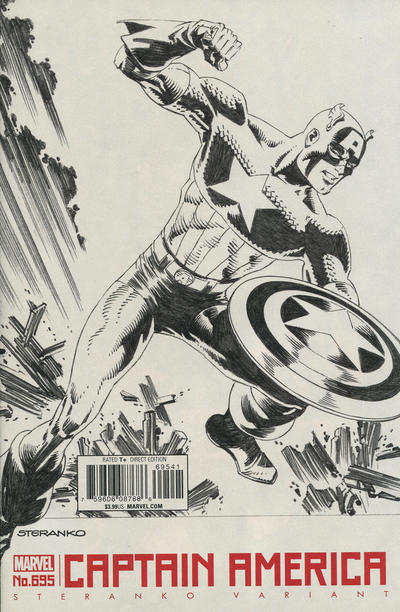 Cover for Captain America (Marvel, 2017 series) #695 [Jim Steranko Cover]