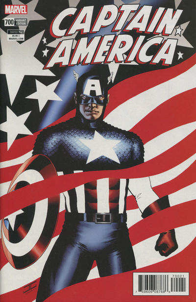 Cover for Captain America (Marvel, 2017 series) #700 [John Cassaday]