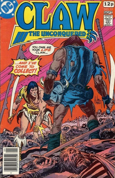 Cover for Claw the Unconquered (DC, 1975 series) #12 [British]