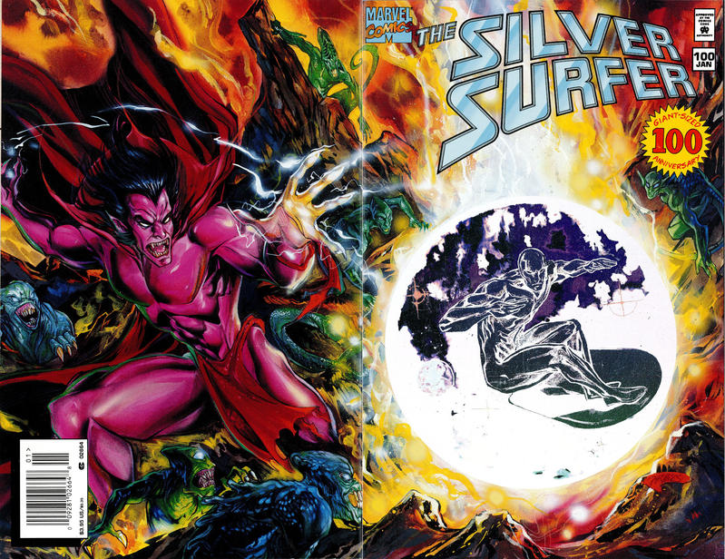 Cover for Silver Surfer (Marvel, 1987 series) #100 [Newsstand Hologram Enhanced Cover]