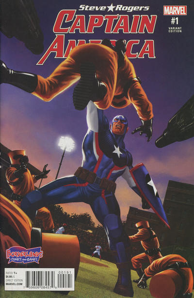 Cover for Captain America: Steve Rogers (Marvel, 2016 series) #1 [Borderland Comics Exclusive Steve Epting Variant]