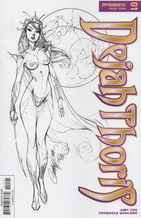 Cover for Dejah Thoris (Dynamite Entertainment, 2018 series) #1 [Cover I Black and White J. Scott Campbell]