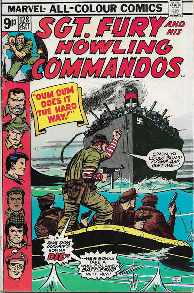 Cover for Sgt. Fury and His Howling Commandos (Marvel, 1974 series) #128 [British]