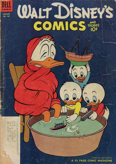 Cover for Walt Disney's Comics and Stories (Dell, 1940 series) #v14#4 (160) [Subscription Variant]