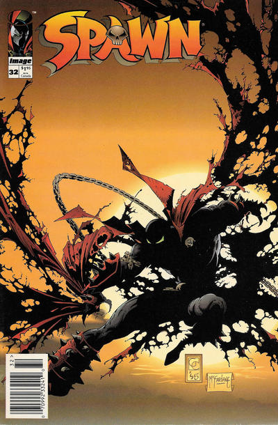 Cover for Spawn (Image, 1992 series) #32 [Newsstand]