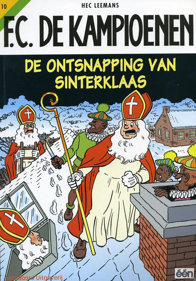 Cover for F.C. De Kampioenen (Standaard Uitgeverij, 1997 series) #10 - De ontsnapping van Sinterklaas [Herdruk 2005]