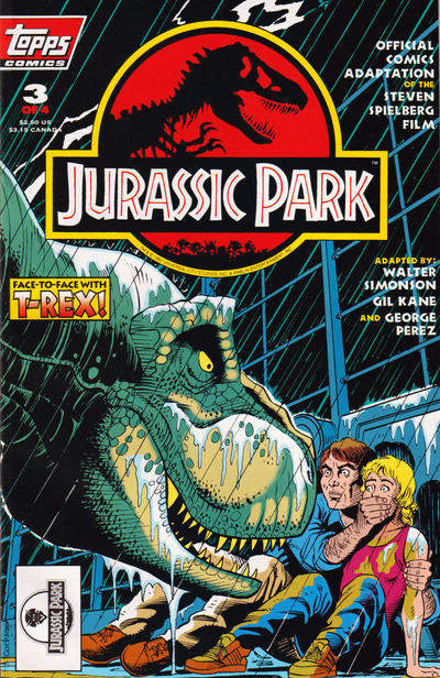 Cover for Jurassic Park (Topps, 1993 series) #3 [Direct Edition]