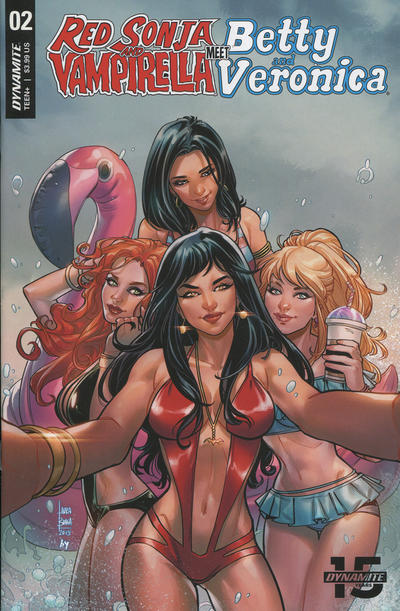 Cover for Red Sonja and Vampirella Meet Betty and Veronica (Dynamite Entertainment, 2019 series) #2 [Cover B Robert Hack]