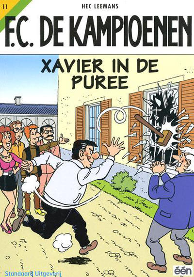 Cover for F.C. De Kampioenen (Standaard Uitgeverij, 1997 series) #11 - Xavier in de puree [Herdruk 2005]
