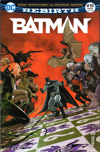 Cover for Batman Rebirth (Urban Comics, 2017 series) #15