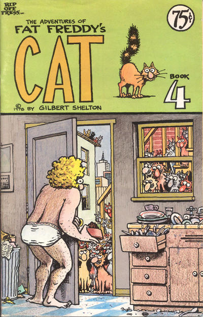 Cover for Fat Freddy's Cat (Rip Off Press, 1977 series) #4 [0.75 USD First Printing]
