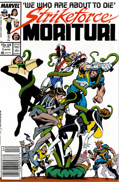 Cover for Strikeforce: Morituri (Marvel, 1986 series) #5 [Newsstand]