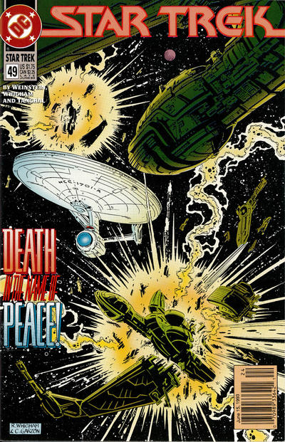 Cover for Star Trek (DC, 1989 series) #49 [Newsstand]