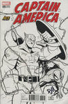 Cover Thumbnail for Captain America (2017 series) #695 [ACE Comic Con 2018 Black and White Variant]
