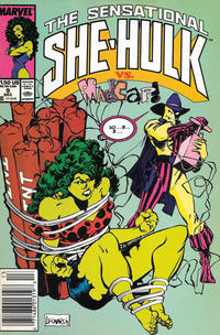 Cover for The Sensational She-Hulk (Marvel, 1989 series) #9 [Newsstand]