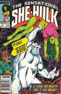 Cover for The Sensational She-Hulk (Marvel, 1989 series) #7 [Newsstand]