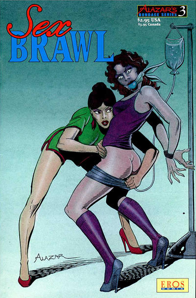Cover for Alazar's Bondage Series (Fantagraphics, 1994 ? series) #3 - Sex Brawl
