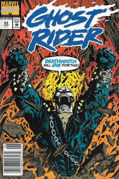 Cover for Ghost Rider (Marvel, 1990 series) #23 [Australian]