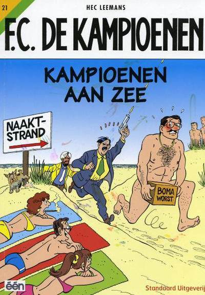 Cover for F.C. De Kampioenen (Standaard Uitgeverij, 1997 series) #21 - Kampioenen aan zee [Herdruk 2005]