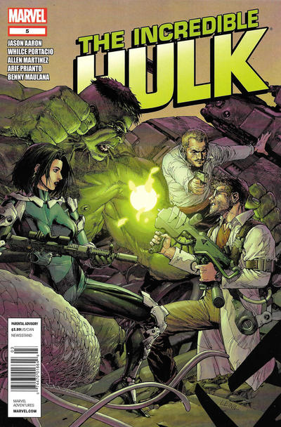 Cover for Incredible Hulk (Marvel, 2011 series) #5 [Newsstand]