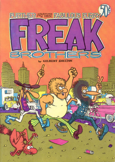 Cover for The Fabulous Furry Freak Brothers (Rip Off Press, 1971 series) #2 [Fifth Printing]