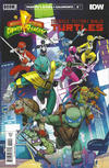 Cover Thumbnail for Mighty Morphin Power Rangers / Teenage Mutant Ninja Turtles (2019 series) #1 [Second Printing - Dan Mora]