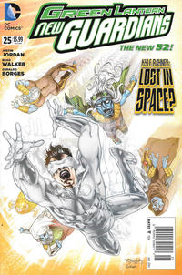 Cover for Green Lantern: New Guardians (DC, 2011 series) #25 [Newsstand]