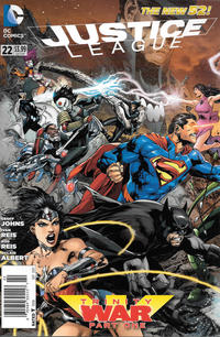 Cover for Justice League (DC, 2011 series) #22 [Newsstand]