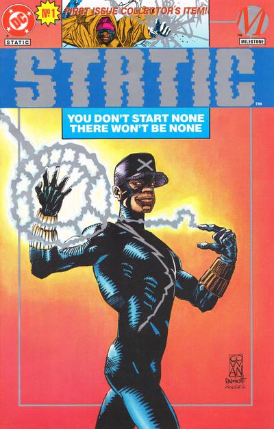 Cover for Static (DC, 1993 series) #1 [Platinum]