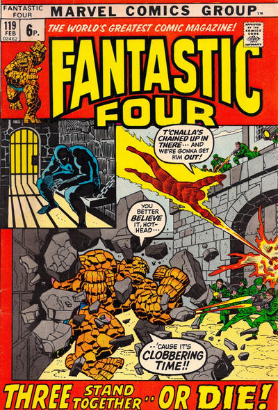 Cover for Fantastic Four (Marvel, 1961 series) #119 [British]