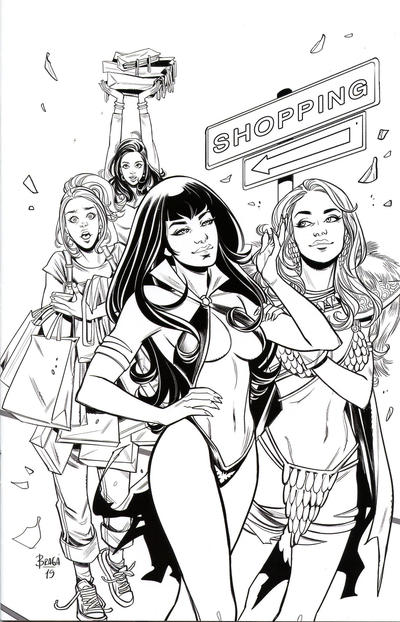 Cover for Red Sonja and Vampirella Meet Betty and Veronica (Dynamite Entertainment, 2019 series) #10 [Cover F Juan Gedeon]